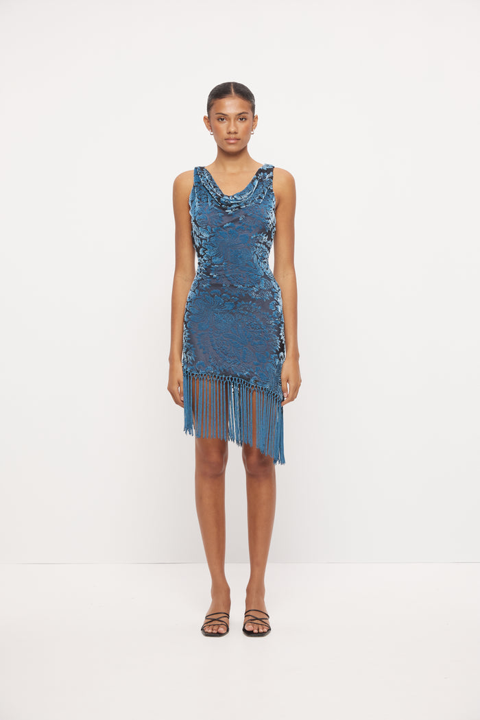 Viola Mini Dress - Moonlight Blue