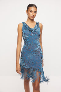 Viola Mini Dress - Moonlight Blue