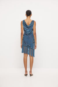 Viola Mini Dress - Moonlight Blue