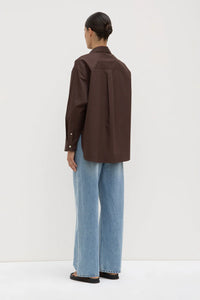 Marigold Poplin Long Sleeve Shirt - Ganache