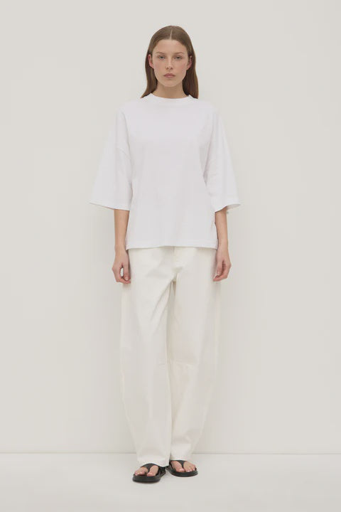 Max Cotton Oversized Tee - White