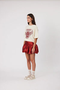 ALEXA MINI SKIRT - BRICK