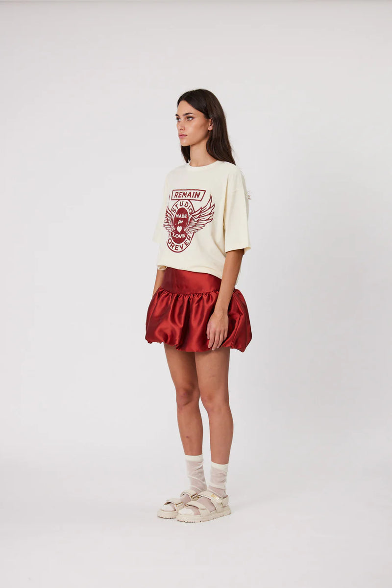 ALEXA MINI SKIRT - BRICK