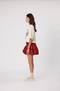 ALEXA MINI SKIRT - BRICK