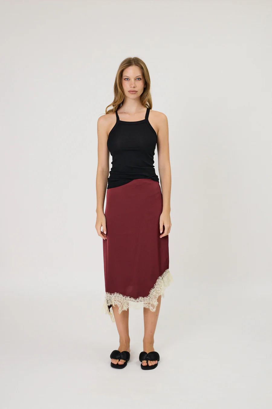 LARA SKIRT - POMEGRANATE