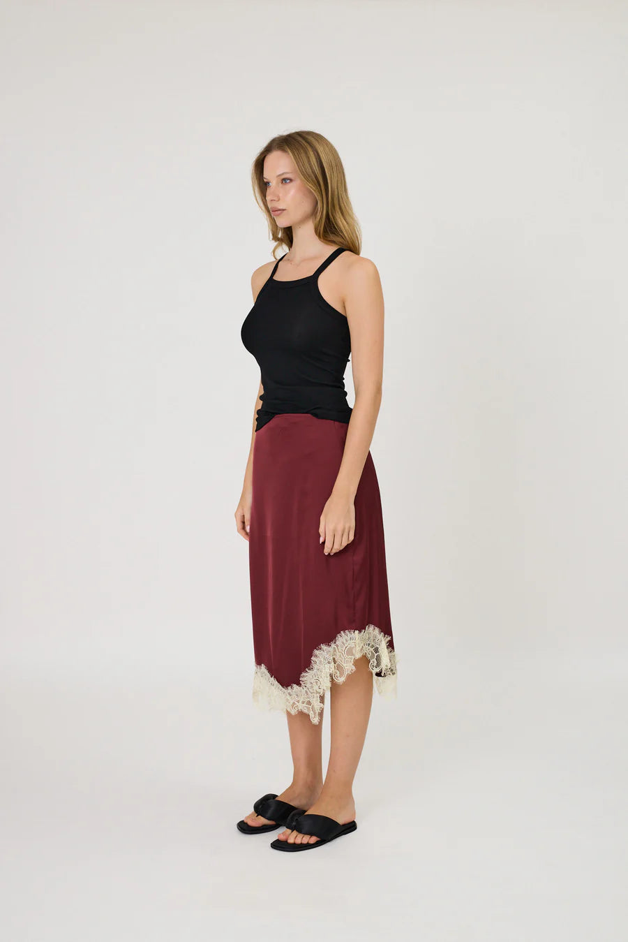 LARA SKIRT - POMEGRANATE