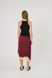 LARA SKIRT - POMEGRANATE