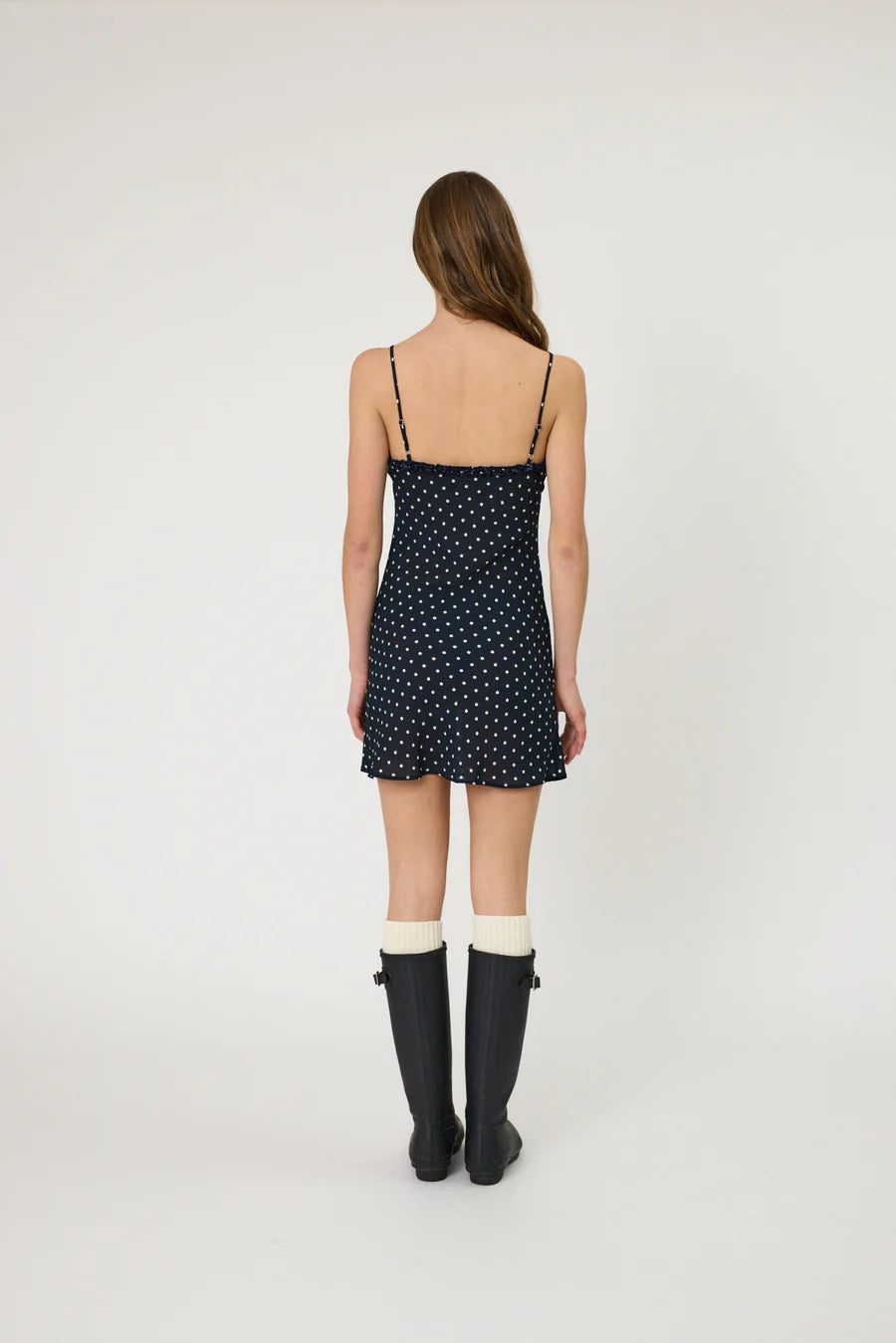 SIENNA MINI DRESS - INDIGO SPOT