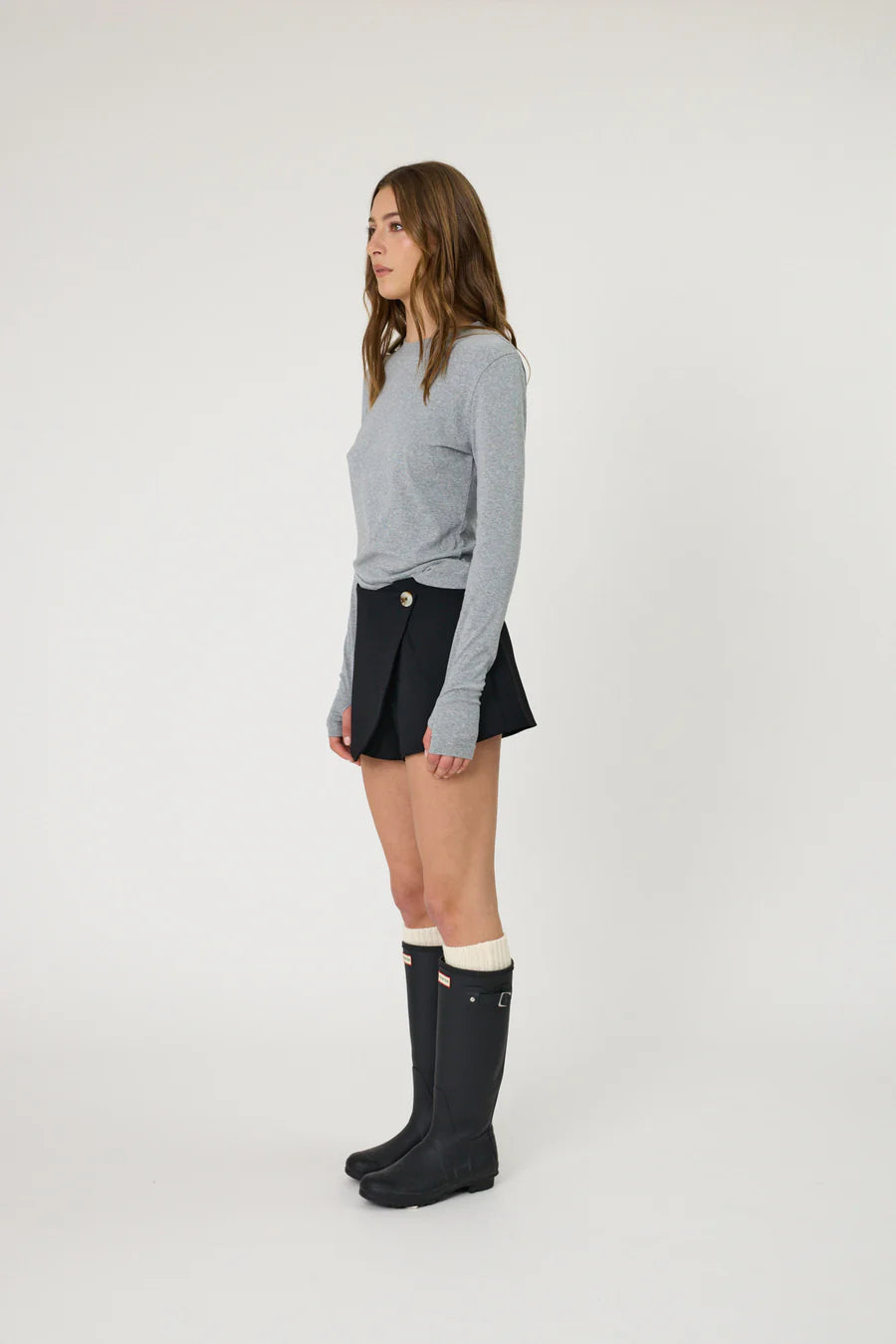 DENVER LONG SLEEVE - GREY MARLE