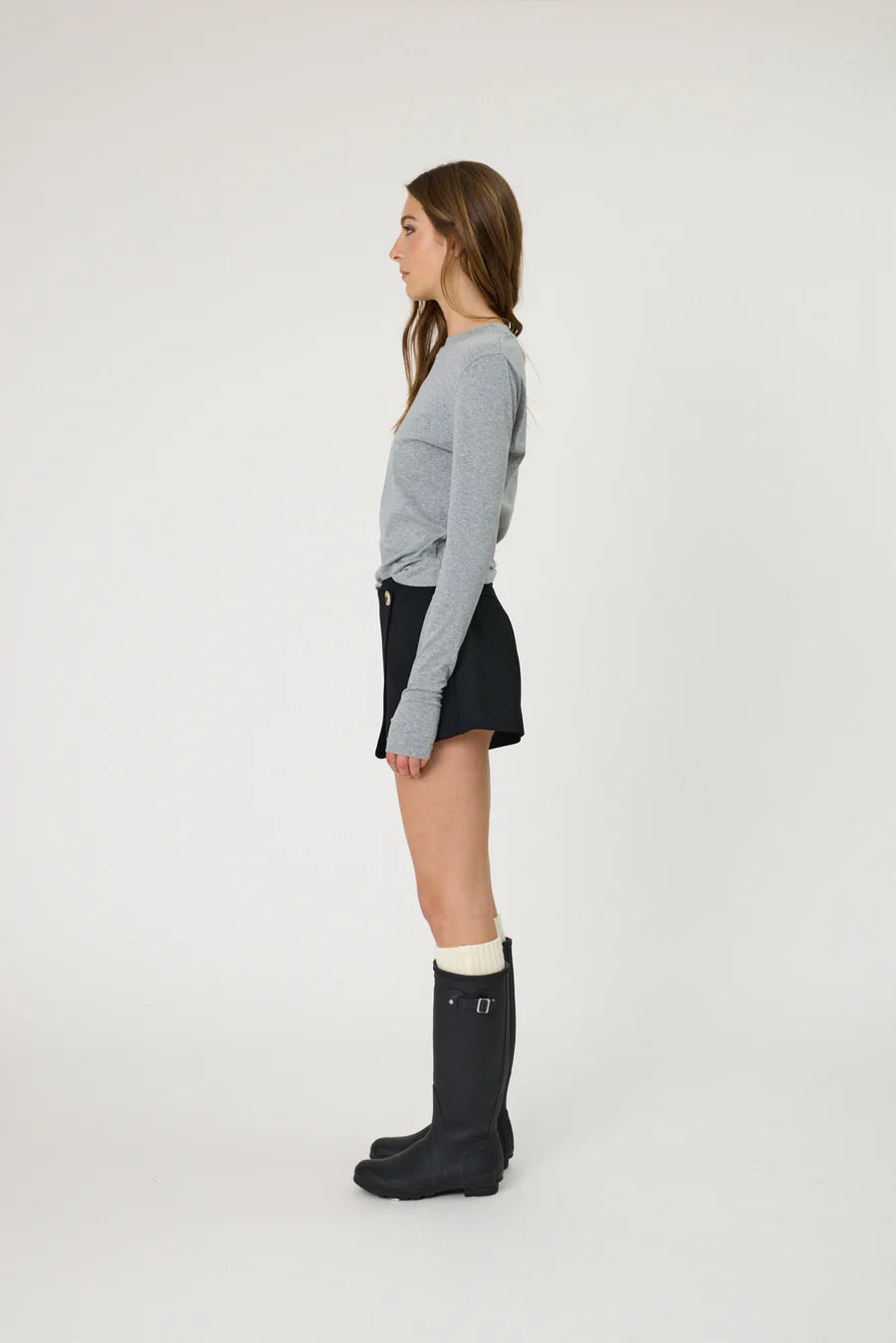 DENVER LONG SLEEVE - GREY MARLE