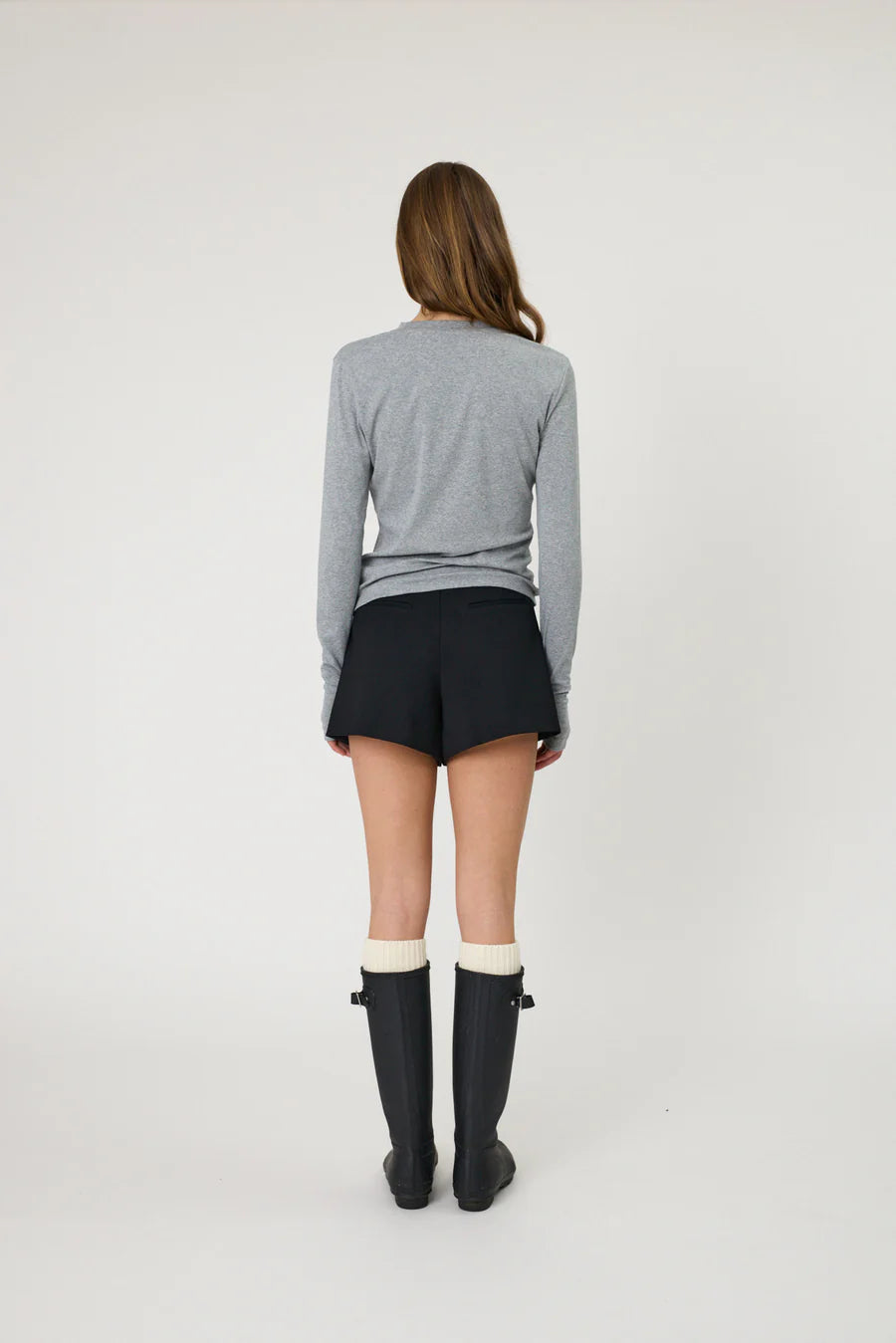 DENVER LONG SLEEVE - GREY MARLE