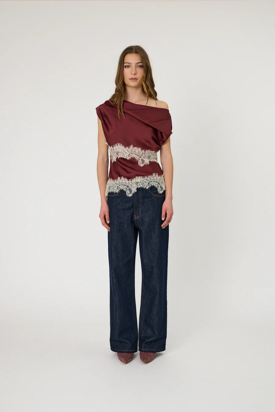 LARA TOP - POMEGRANATE