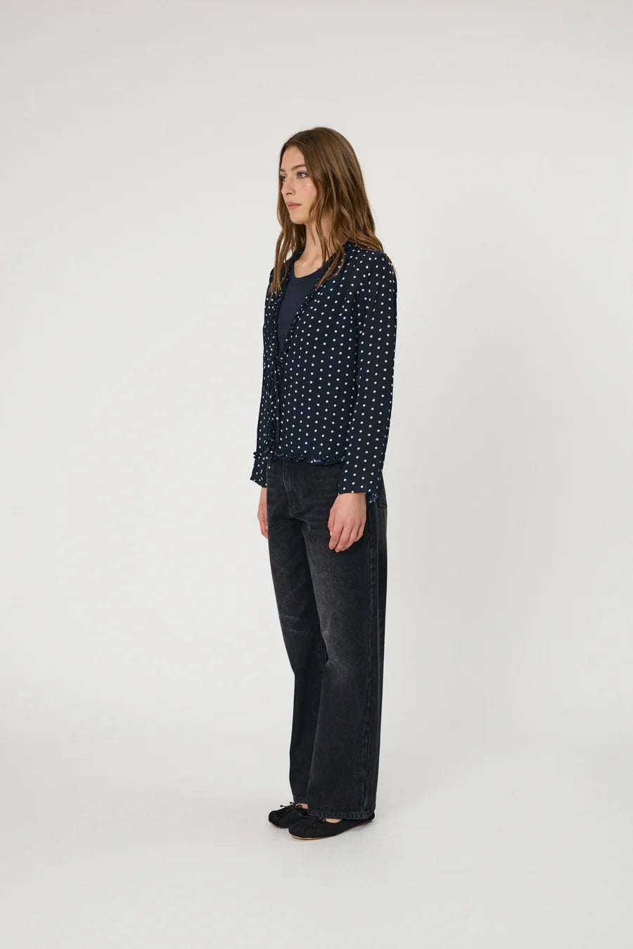 ADINA TOP - INDIGO SPOT