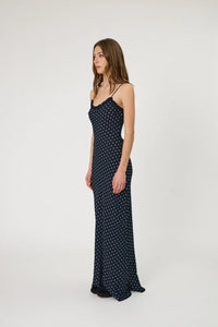 SIENNA MAXI DRESS - INDIGO SPOT