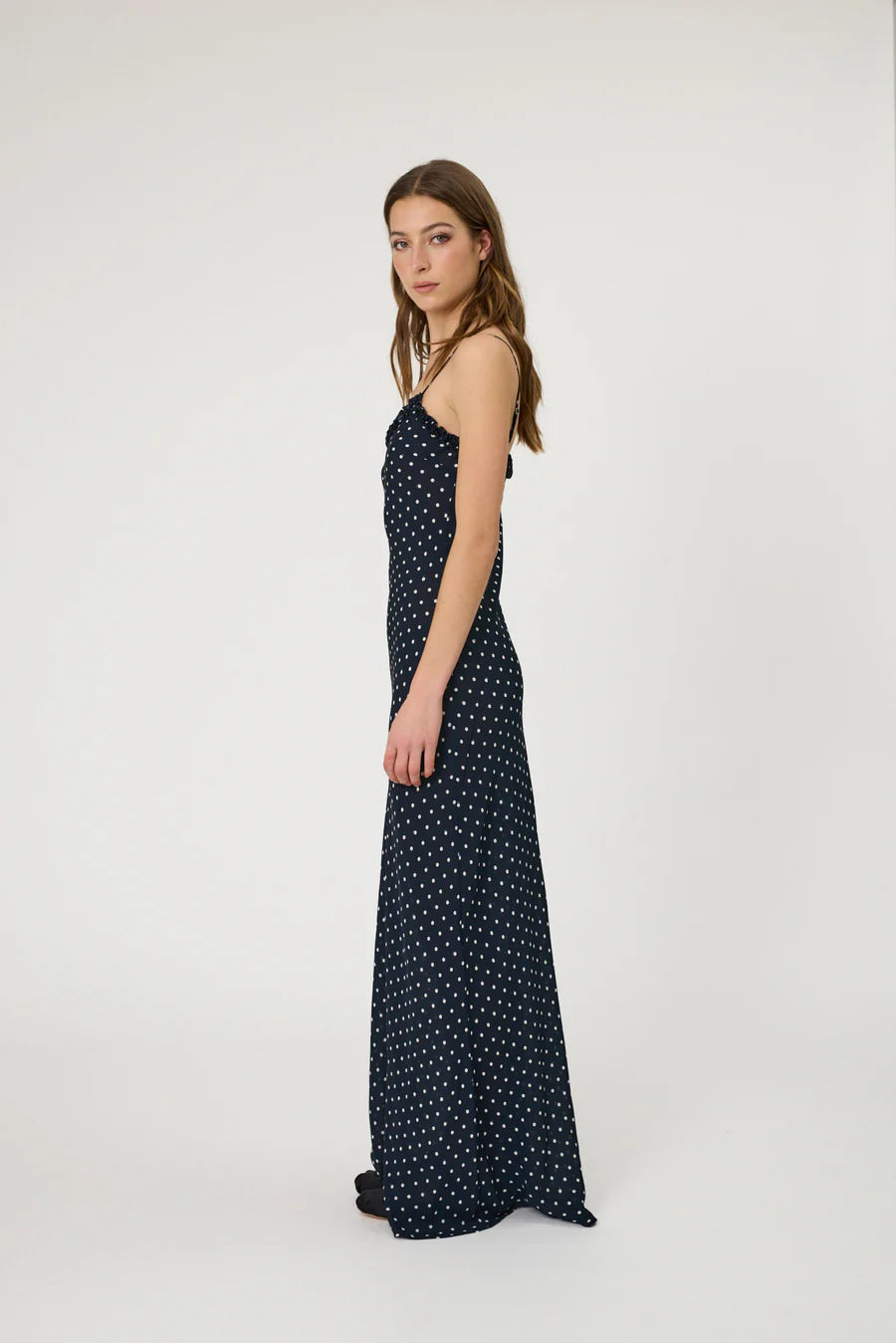 SIENNA MAXI DRESS - INDIGO SPOT