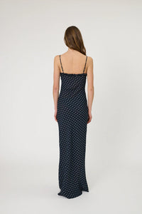 SIENNA MAXI DRESS - INDIGO SPOT