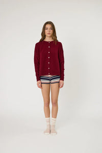 TALI CARDIGAN - POMEGRANATE