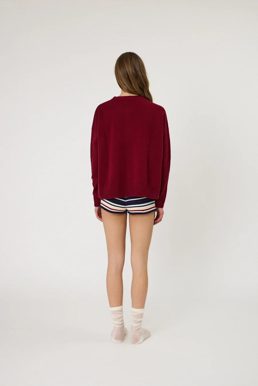 TALI CARDIGAN - POMEGRANATE