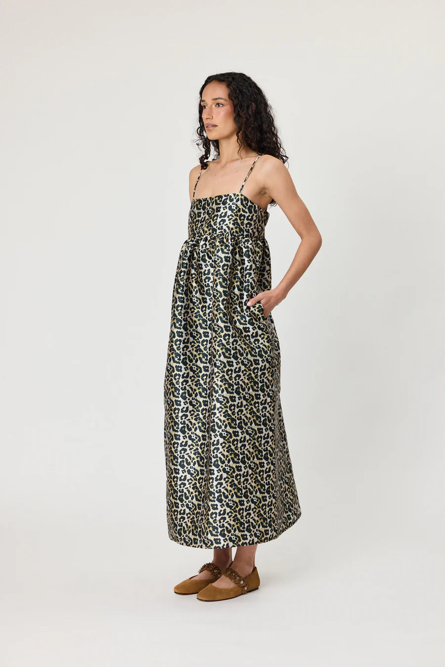 SYDNEY MAXI DRESS - LEOPARD