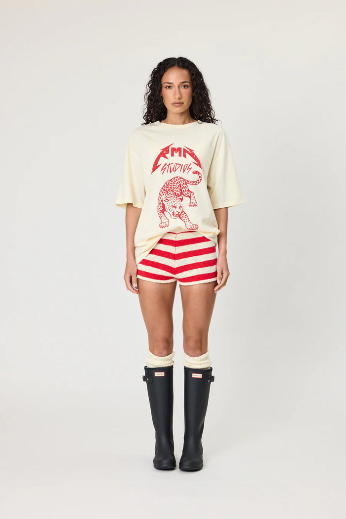 LEOPARD TEE - IVORY