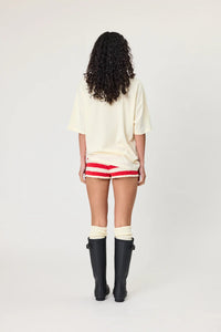 LEOPARD TEE - IVORY