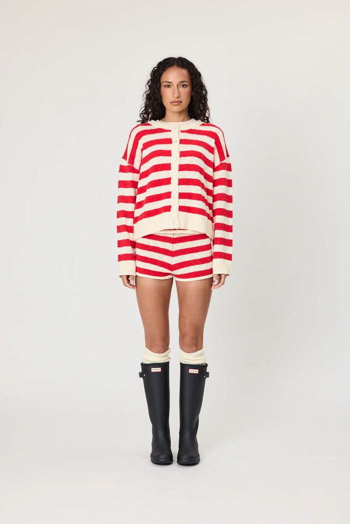 IVY CARDIGAN - CHILLI STRIPE
