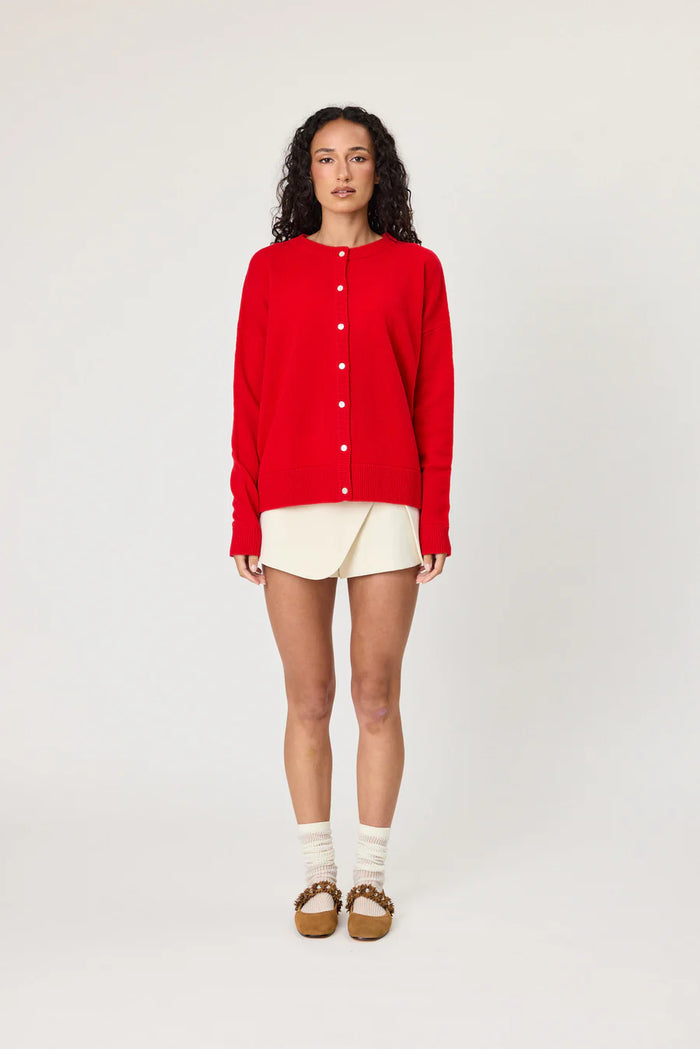 TALI CARDIGAN - CHILLI