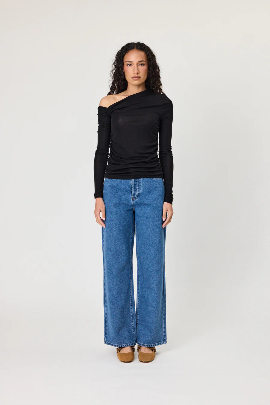 OLIVIA TOP - BLACK