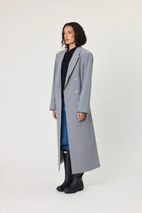 PORTER COAT - GREY STRIPE