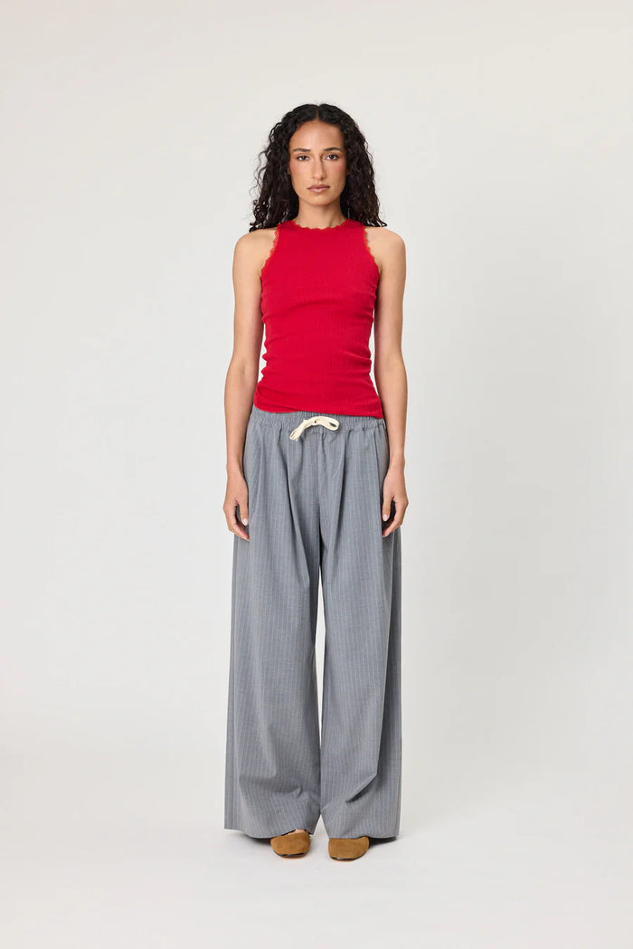 RHODES PANT - GREY STRIPE