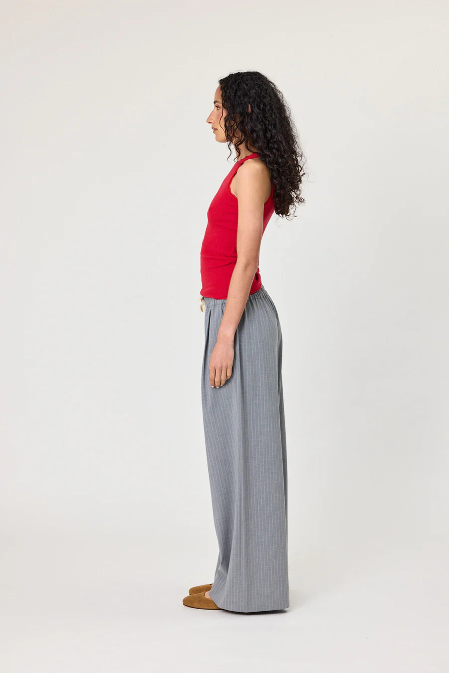 RHODES PANT - GREY STRIPE