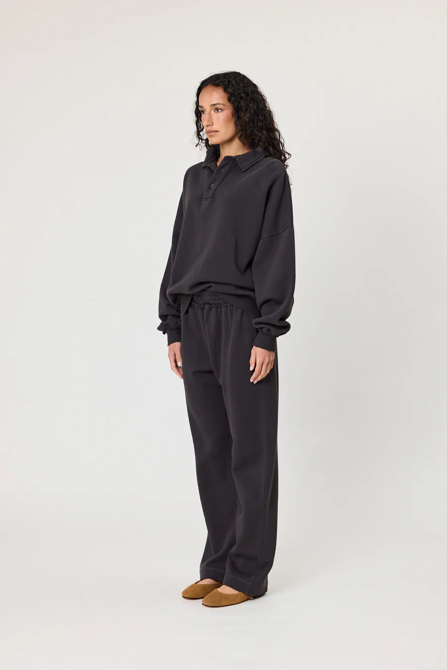 CONRAD JUMPER - WASHED BLACK