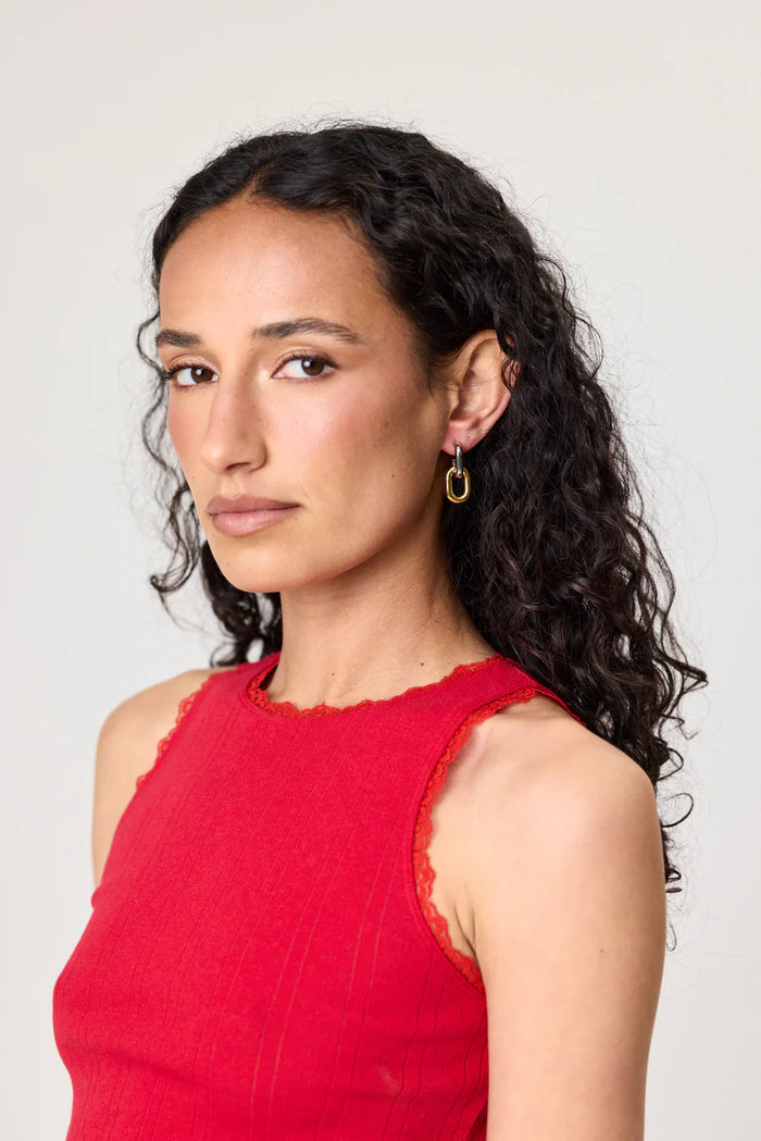 LEA EARRING - GOLD/SILVER