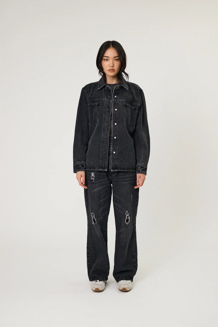 EFFIE SHIRT - WASHED BLACK
