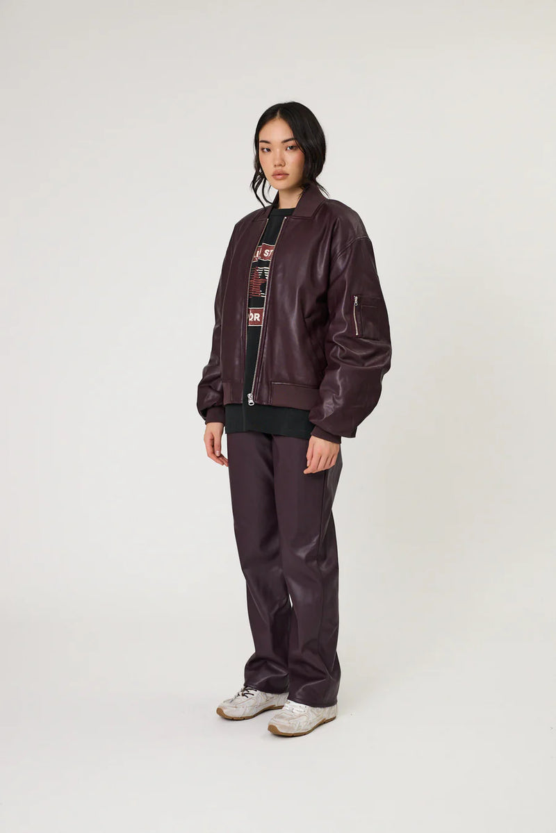 Presley Bomber Jacket - Merlot