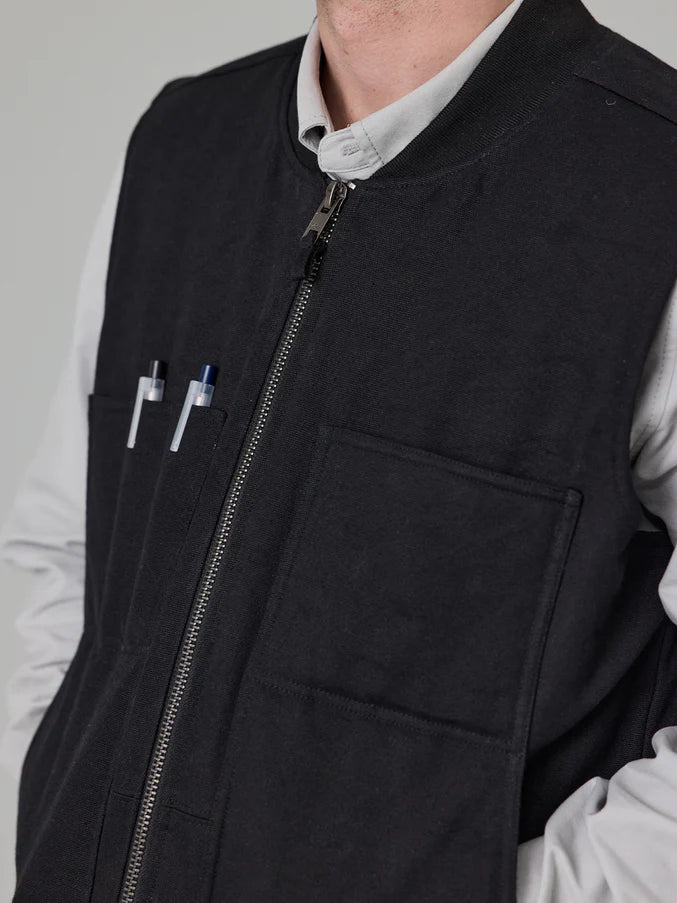 OCEAN WORKS VEST - BLACK