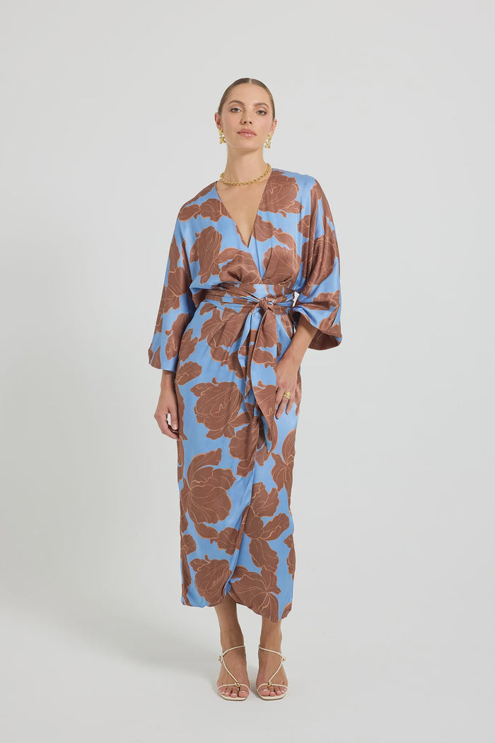 Lucent Sleeve Midi - Choc/Ocean