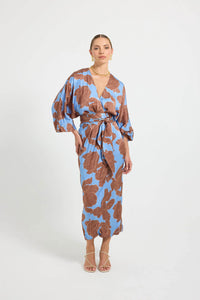 Lucent Sleeve Midi - Choc/Ocean