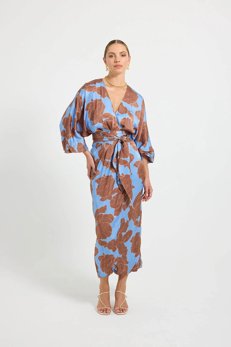 Lucent Sleeve Midi - Choc/Ocean