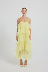 Cleo Tiered Maxi - Lemon