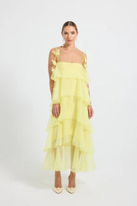 Cleo Tiered Maxi - Lemon
