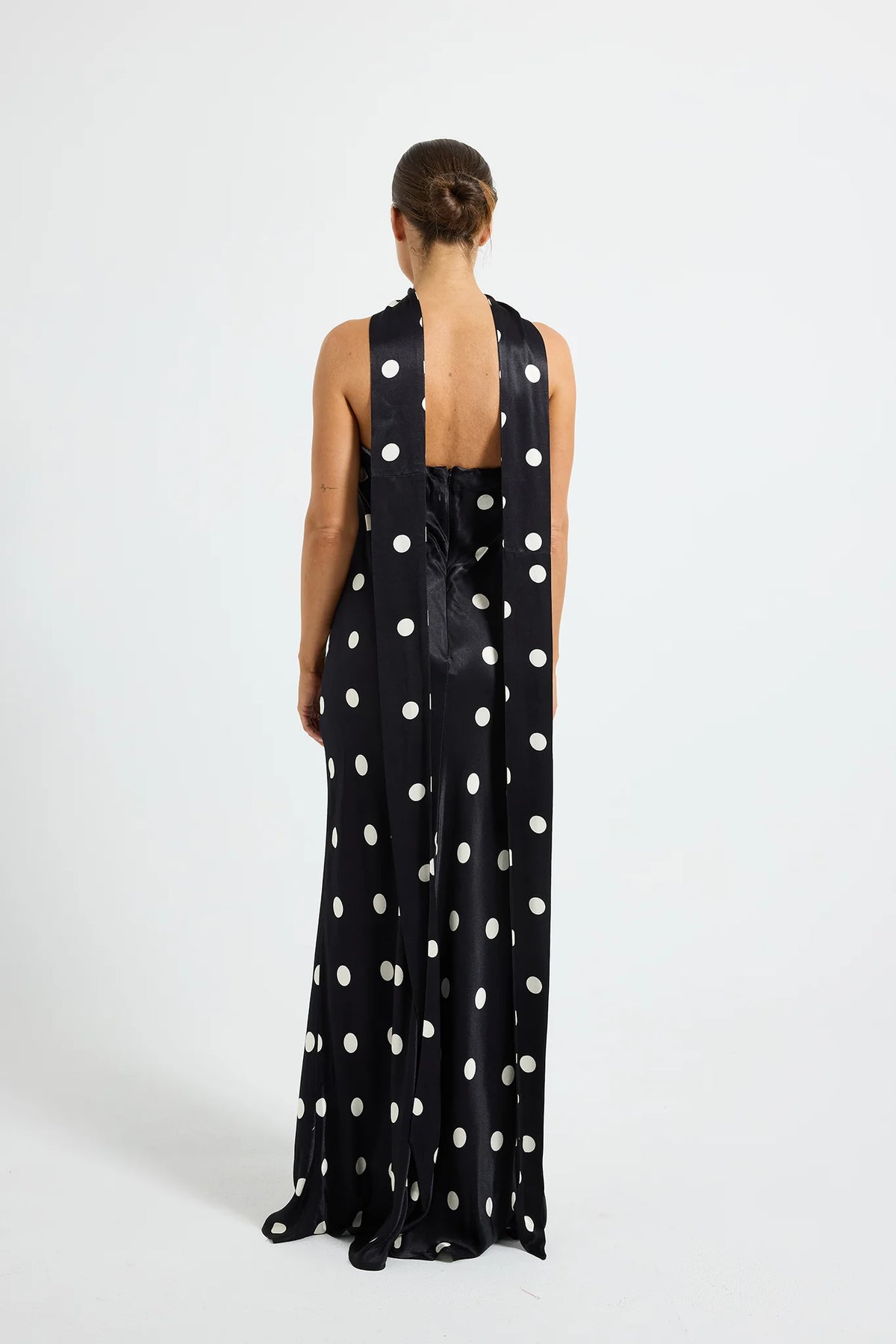 Spottie Strapless Maxi - Black/Cream