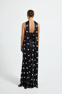 Spottie Strapless Maxi - Black/Cream