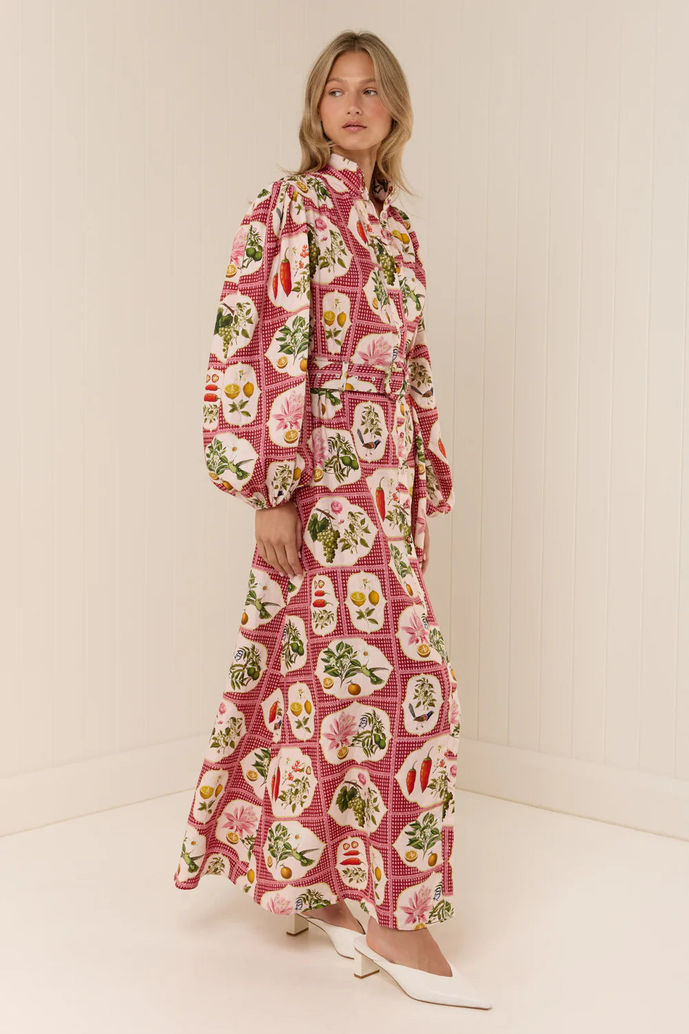 Noddy Dress - Pink Citrus