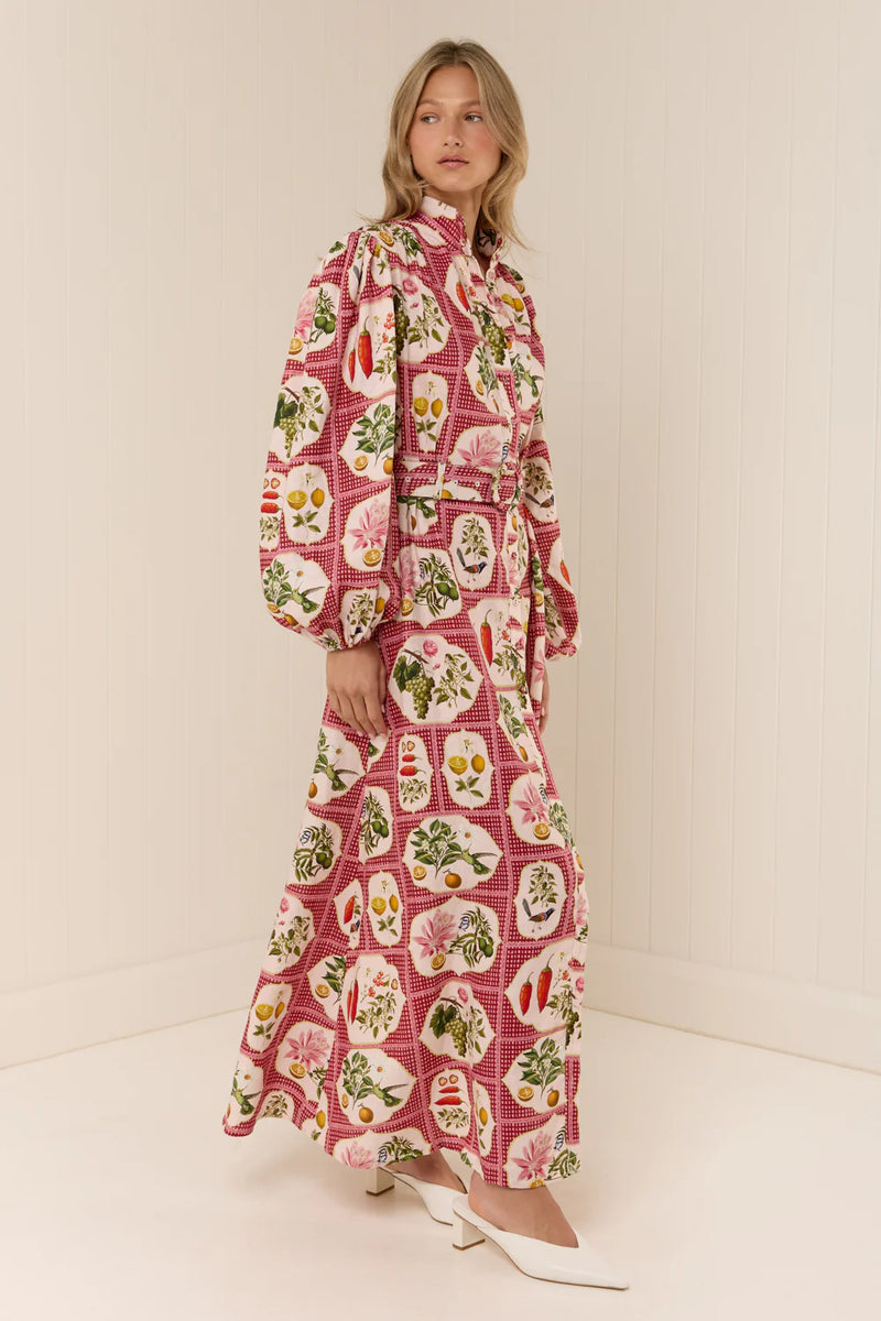 Noddy Dress - Pink Citrus