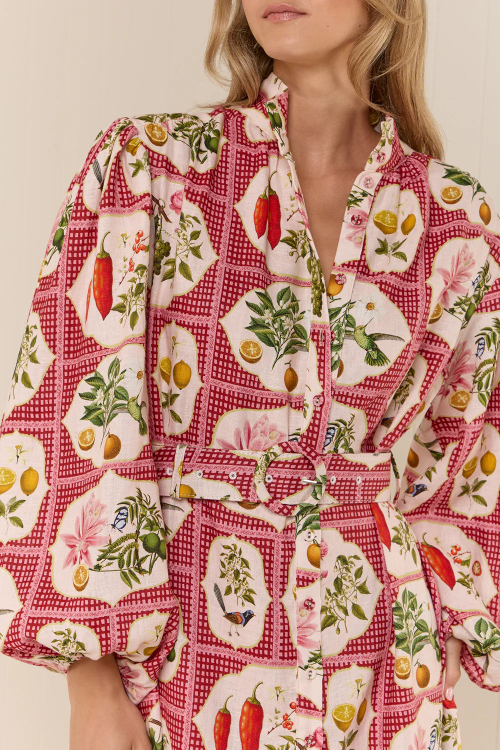 Noddy Dress - Pink Citrus