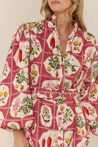 Noddy Dress - Pink Citrus