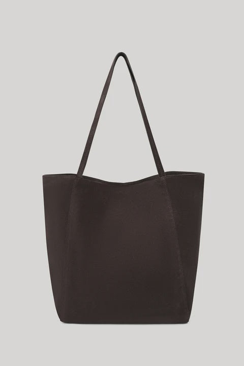Paige Suede Tote Bag - Ganache