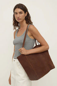 Paige Suede Tote Bag - Amaro