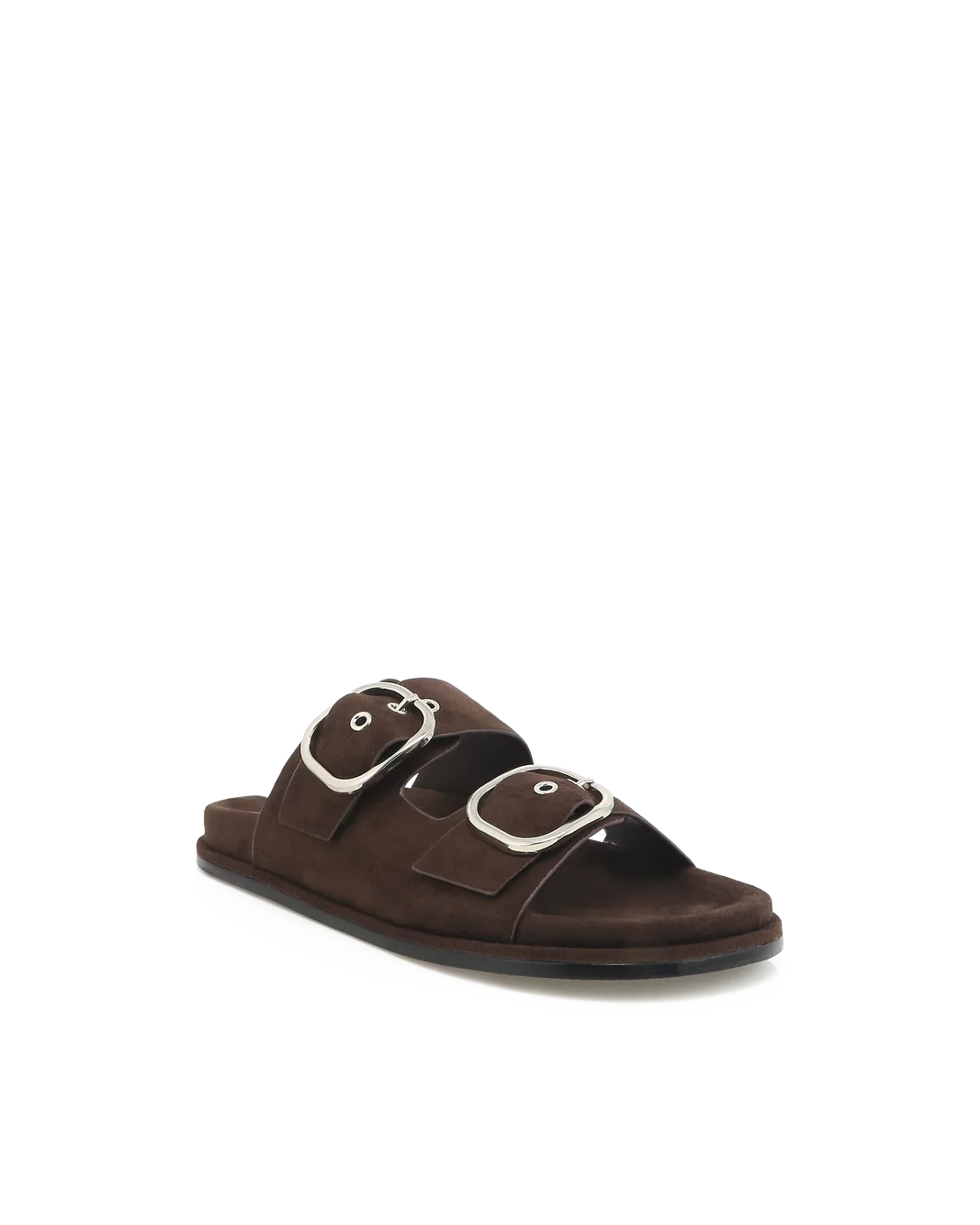 Rebeca Dark Cacao Suede Slide